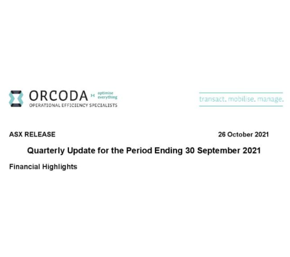 Overview of activities accompanying the Appendix 4C, for the period ending 30 September 2021