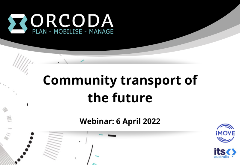 Community transport of the future – Webinar 6 April 2022