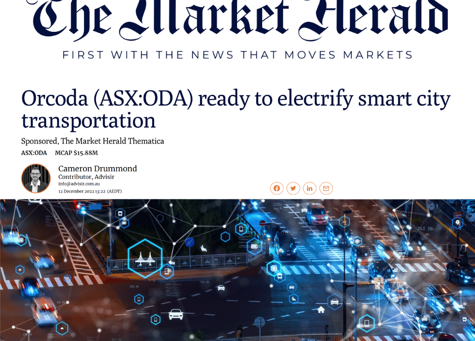 The Market Herald feature article on Orcoda: Ready to electrify smart city transportation