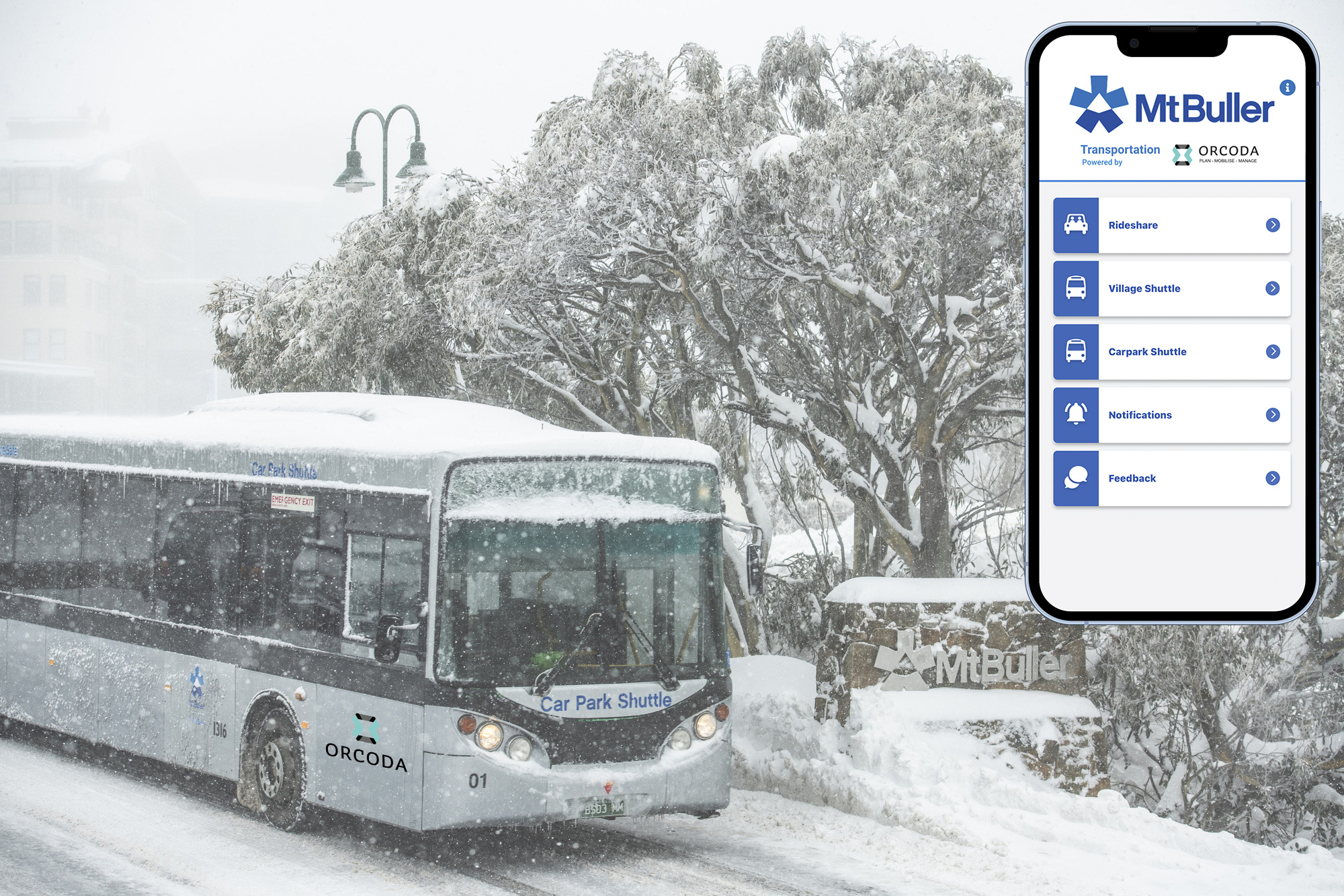 Mt Buller Bus Transport App Ski Resort