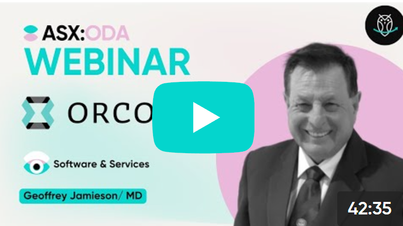 Sharewise webinar Orcoda Geoff Jamieson Managing Director