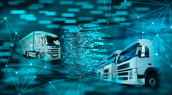 Smart Logistics Australia. A digital representation of interconnected logistics networks, highlighting the complexity and flow of goods and services.